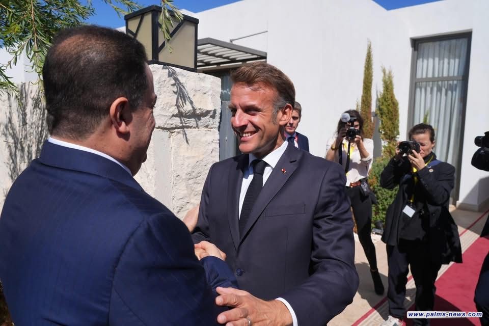 السوداني يلتقي الرئيس الفرنسي في شرم الشيخ